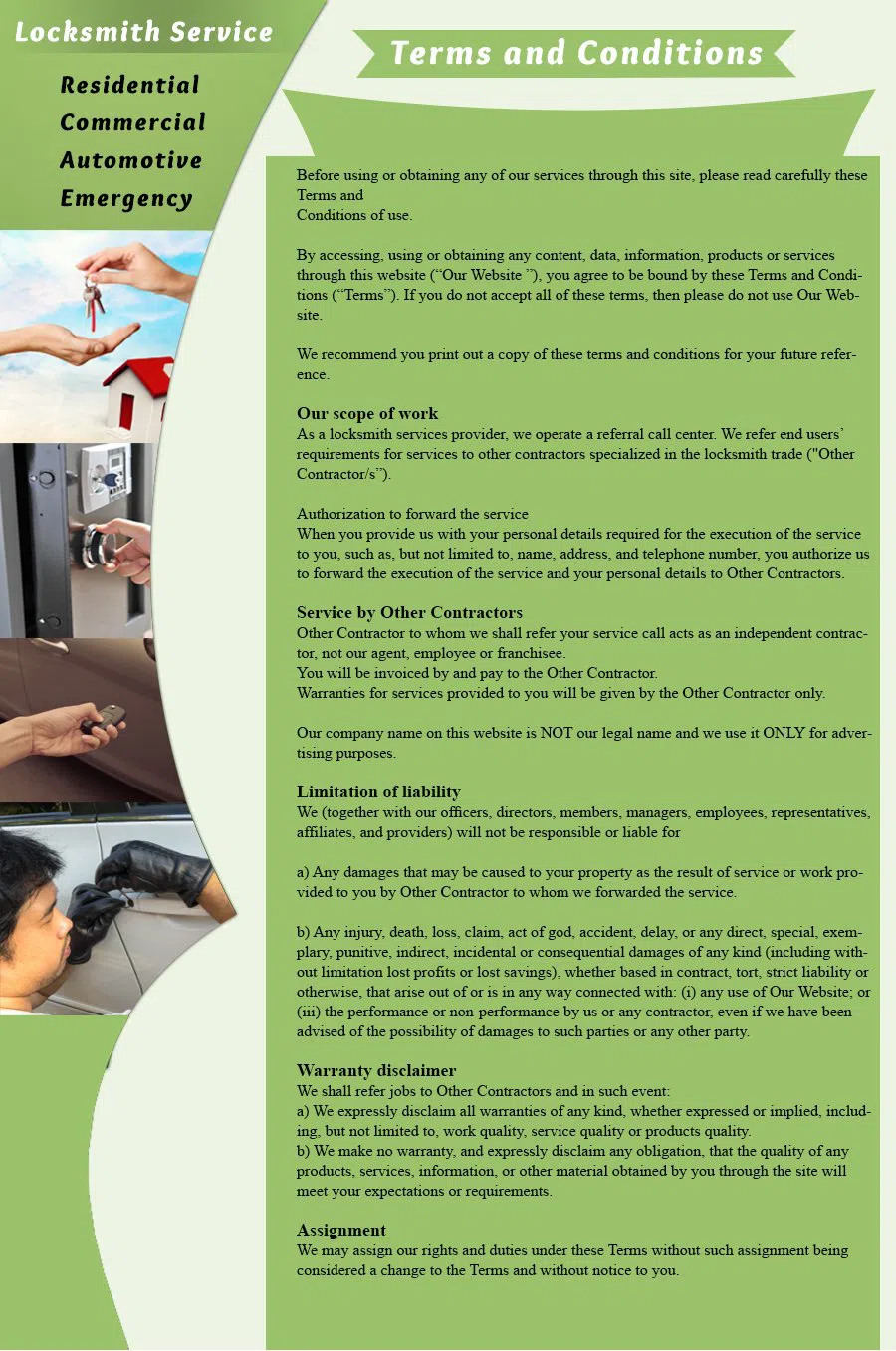 Bethel Park PA Locksmith Store Bethel Park, PA 412-347-4169 - terms-and-condition-c-22